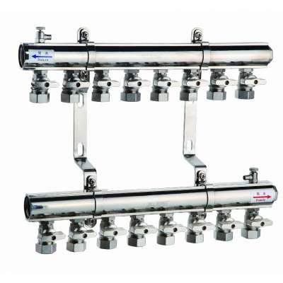 Brass Manifold with ball valve/59-2/CW617n/HVAC manifold for heating