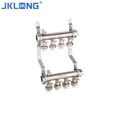 Promotional various manifold valve, durable using water manifold, brass flow meter manifold