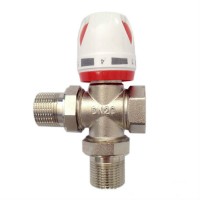 AQUA-MIGEN DN25 Color Tandle Thermostatic Radiator Valve 3-way radiator Manual Teating Temperature Control valve