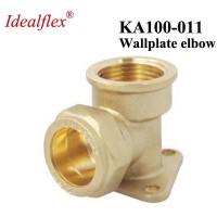 Idealflex High Quality Wall-plate Elbow Female Brass Fitting