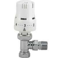 Angled Thermostatic Radiator Valve TRV 15mm